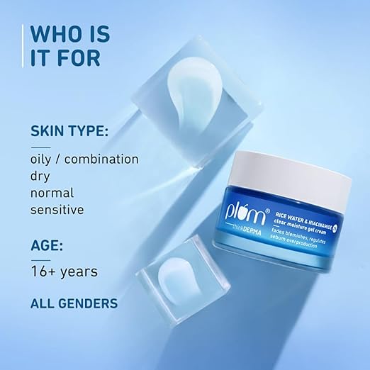 Plum Rice water & Niacinamide 2% Clear moisture gel cream 50ML - Image 4