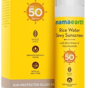 Mamaearth Rice water Dewy sunscreen SPF 50PA+++ (50g)