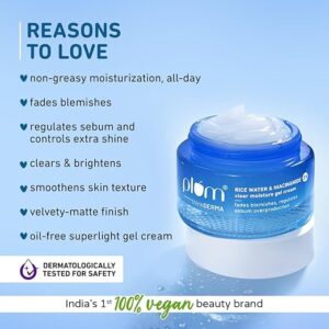 Plum Rice water & Niacinamide 2% Clear moisture gel cream 50ML