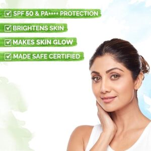 mamaearth Vitamin c daily Glow Sunscreen SPF 50PA+++ (50g)
