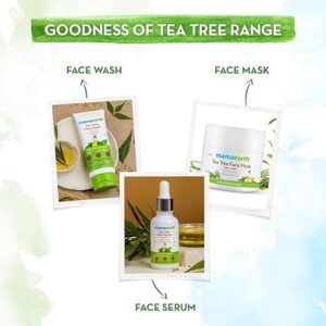 mamaearth Tea Tree  oil free face wash moisturizer for Acne & Pimples (80g)