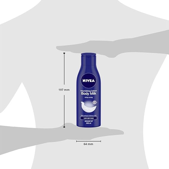 NIVEA Body Milk Nourishing Body Lotion, 200ml - Image 7
