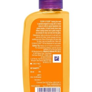 Clean and Clear Foaming Face Wash , 50 ml