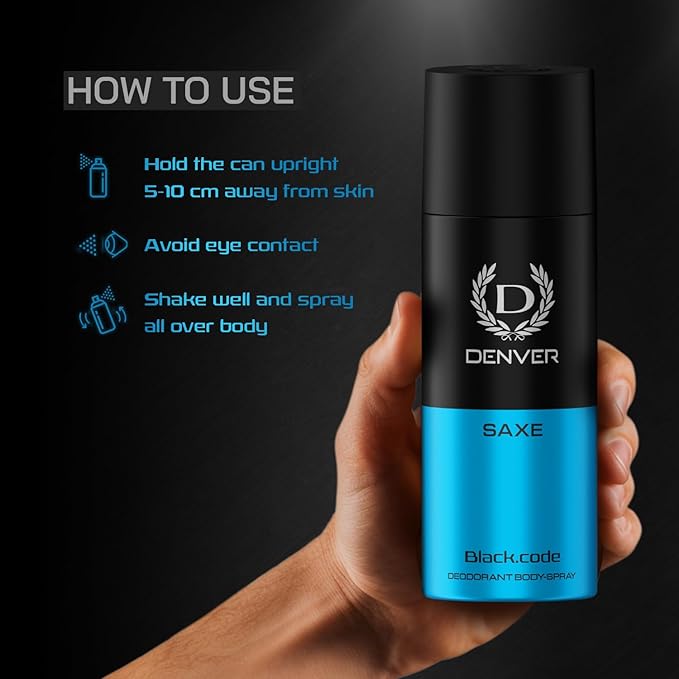 DENVER SAXE Black Code, 150ml - Image 5