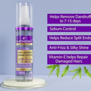 EARTHGENIX Hair Serum,(Anti-Dandruff Sebum Control),100ml