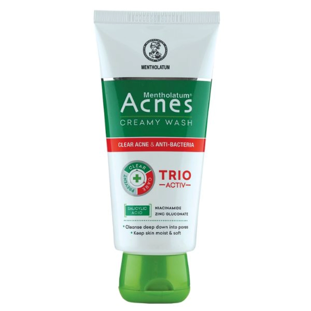 ACNES Creamy Wash Clear Acne &Anti-Bacteria,150gm