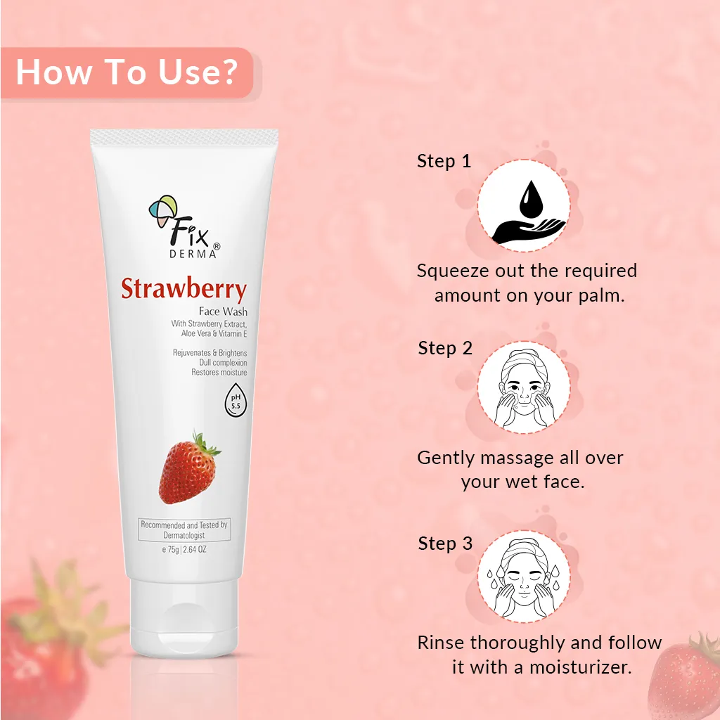 Fix derma Strawberry face wash 75gm - Image 8