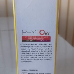 L0TUS Professional PhytoRx Whitening Dry-Touch Daily Sunblock SPF 80 PA+++ (50gm)