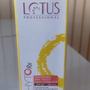 L0TUS Professional PhytoRx Whitening Dry-Touch Daily Sunblock SPF 80 PA+++ (50gm)