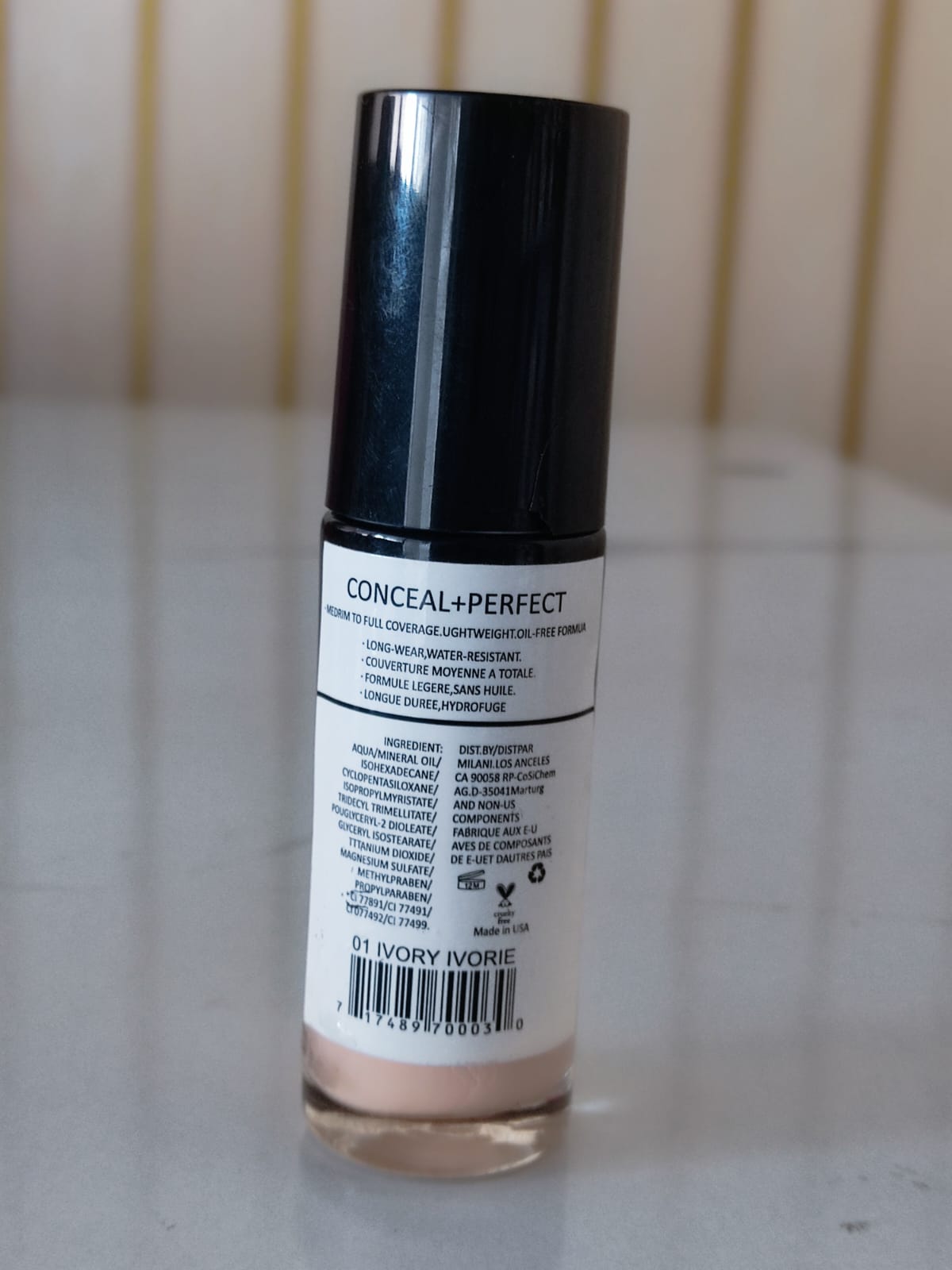 Milani Conceal + Perfect 2 In 1 Foundation + Concealer, 30ml - Image 2