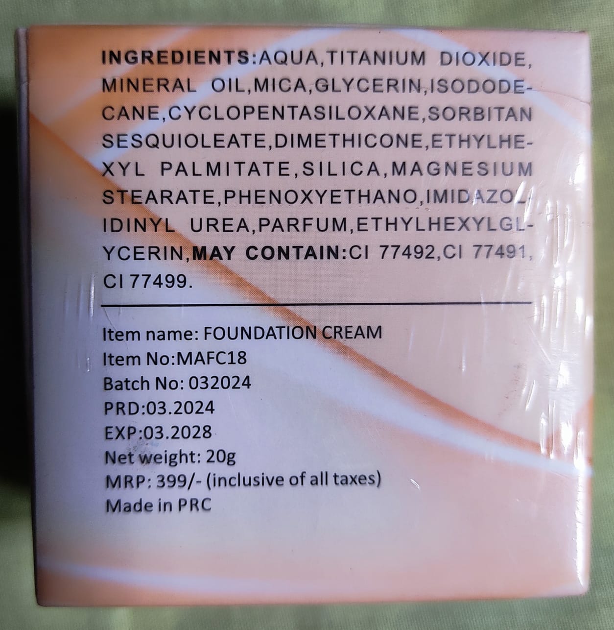 MISS ADS color changing foundation ,20gm - Image 2