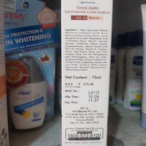 ASTA BERRY UV GUARD Tinted Matte Sun Protection Crème(Medium) SPF50PA+++, 75ml