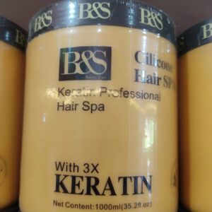 B&S Cilicone 3X Keratin Hair Spa Treatment 1000ML