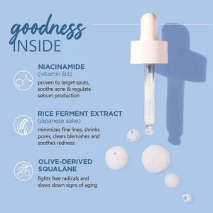Plum Rice Water & Niacinamide 10% Face Serum 15 ml