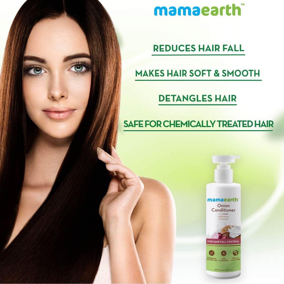 Mamaearth Onion Conditioner for Hair Growth & Hair Fall Control with Onion & Coconut - 400ml - Image 5