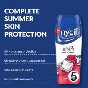 NYCIL Germ Expert Cool Gulabjal Prickly Heat Powder- 200gm