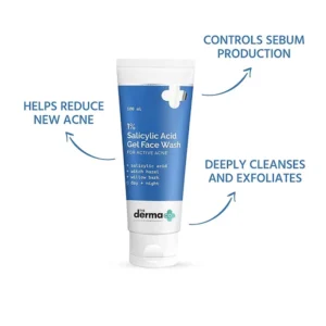 Derma Co 1% Salicylic Acid Gel Face Wash with Salicylic Acid & Witch Hazel
