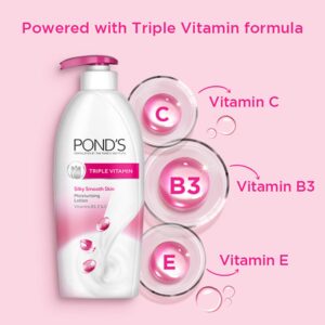 Pond’s Triple Vitamin Silky Smooth skin Moisturising lotion – 275ml
