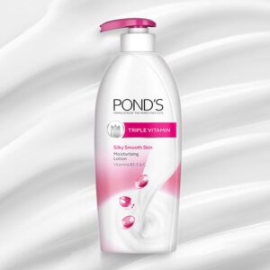 Pond’s Triple Vitamin Silky Smooth skin Moisturising lotion – 275ml