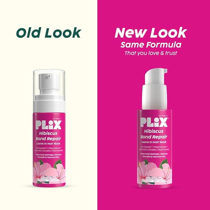 Hibiscus Bond Repair Leave-In Hair Mask with K18 Peptide™ for Damaged Hair Repair (50ML) - Image 5