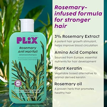 Rosemary Anti-Hairfall Advanced Shampoo for Stronger, Fuller Hair (200ml) - Image 7