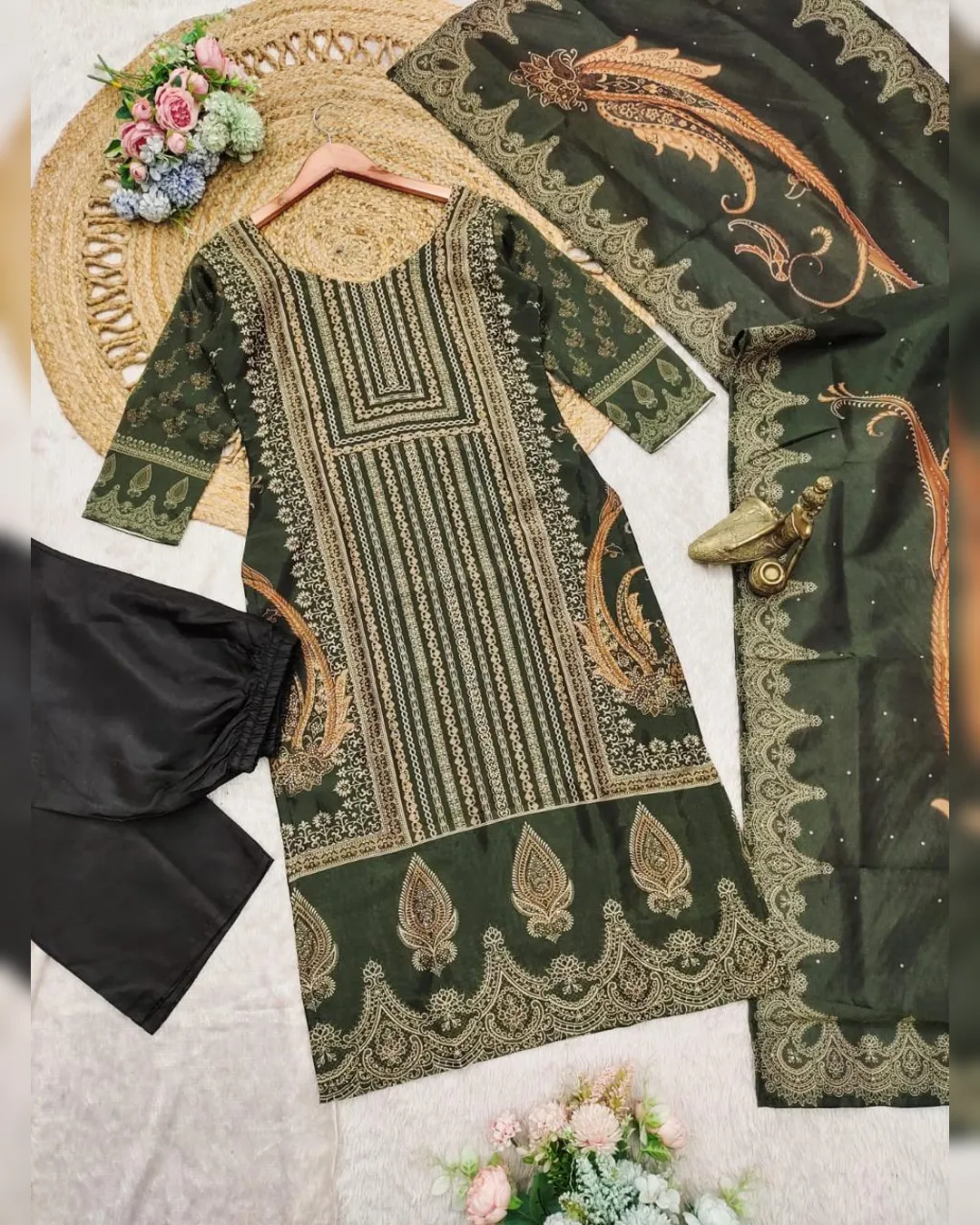Elegant Simmer Ethnic Wear Set with Dupatta - Image 20
