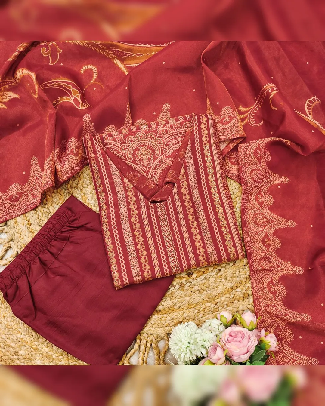 Elegant Simmer Ethnic Wear Set with Dupatta - Image 24