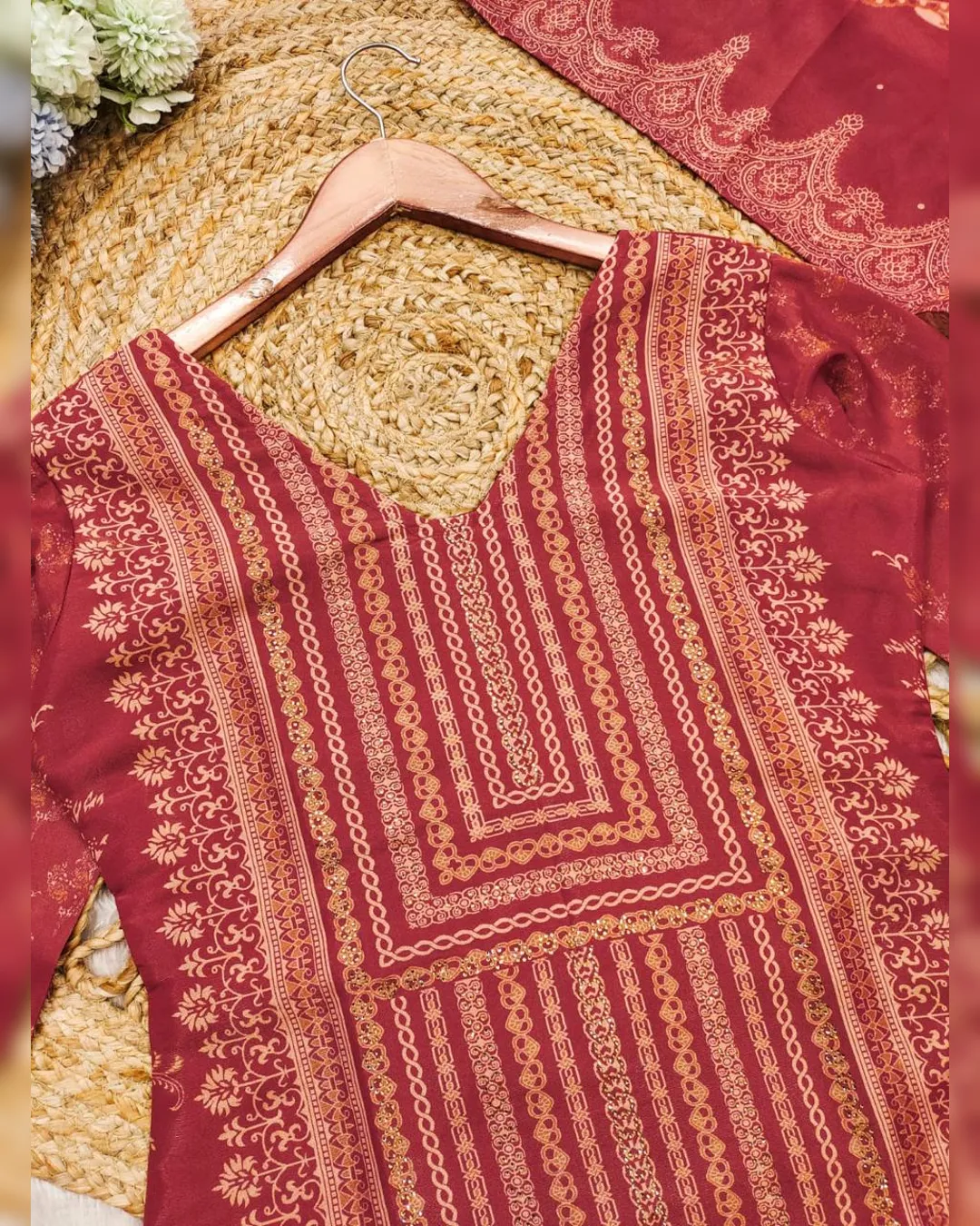 Elegant Simmer Ethnic Wear Set with Dupatta - Image 25