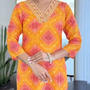 Rayon Embroidered Kurta Set with Taby Dupatta