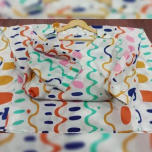 Video Player Quirky Prints Cotton Midi Dress