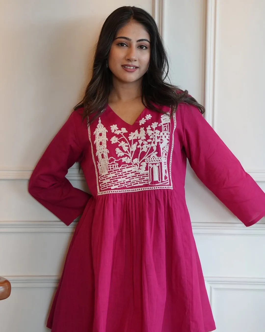 Premium Rayon Top & Plazo Co-ord Set with Heavy Embroidery Yoke - Image 12