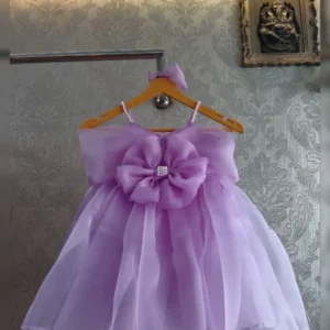 Exquisite Heavy Organza Gown with Double Flair and Flora