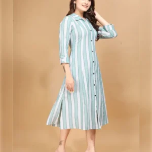 Heavy A-Line Gown with One Side Pocket