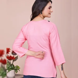 Embroidered Viscose Rayon Tunic – Elegant & Comfortable Daily Wear