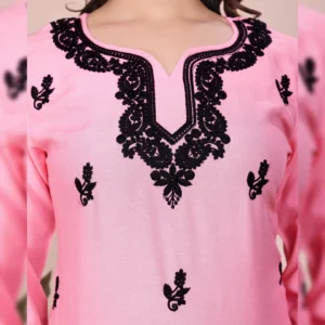 Embroidered Viscose Rayon Tunic – Elegant & Comfortable Daily Wear