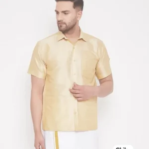 Premium Silk Half-Sleeve Shirt – Effortless Elegance for Every Occasion