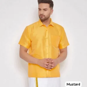 Premium Silk Half-Sleeve Shirt – Effortless Elegance for Every Occasion