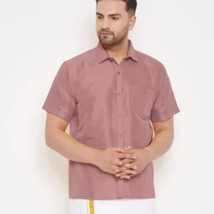 Premium Silk Half-Sleeve Shirt – Effortless Elegance for Every Occasion