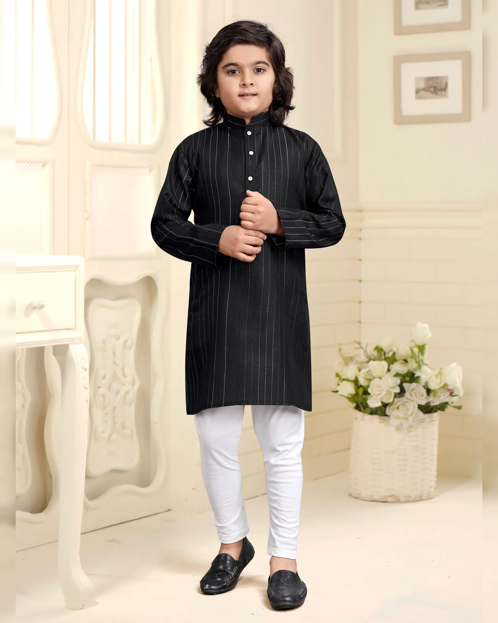 Cotton Festive Boys Kurta Pyjama