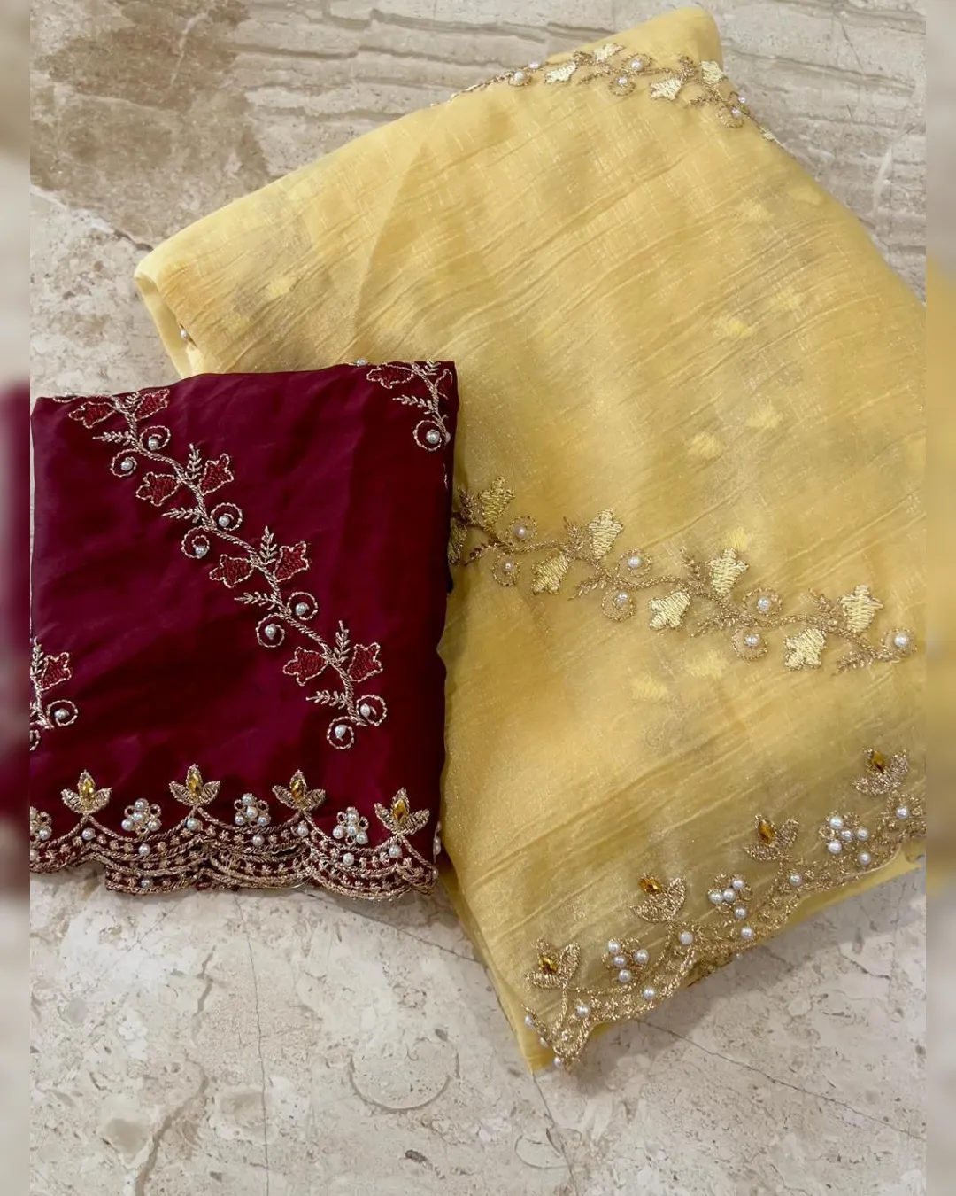 Superhit Designer Party Wear Saree in Heavy Soft Crunchy Silk with Multithread & Stone Work