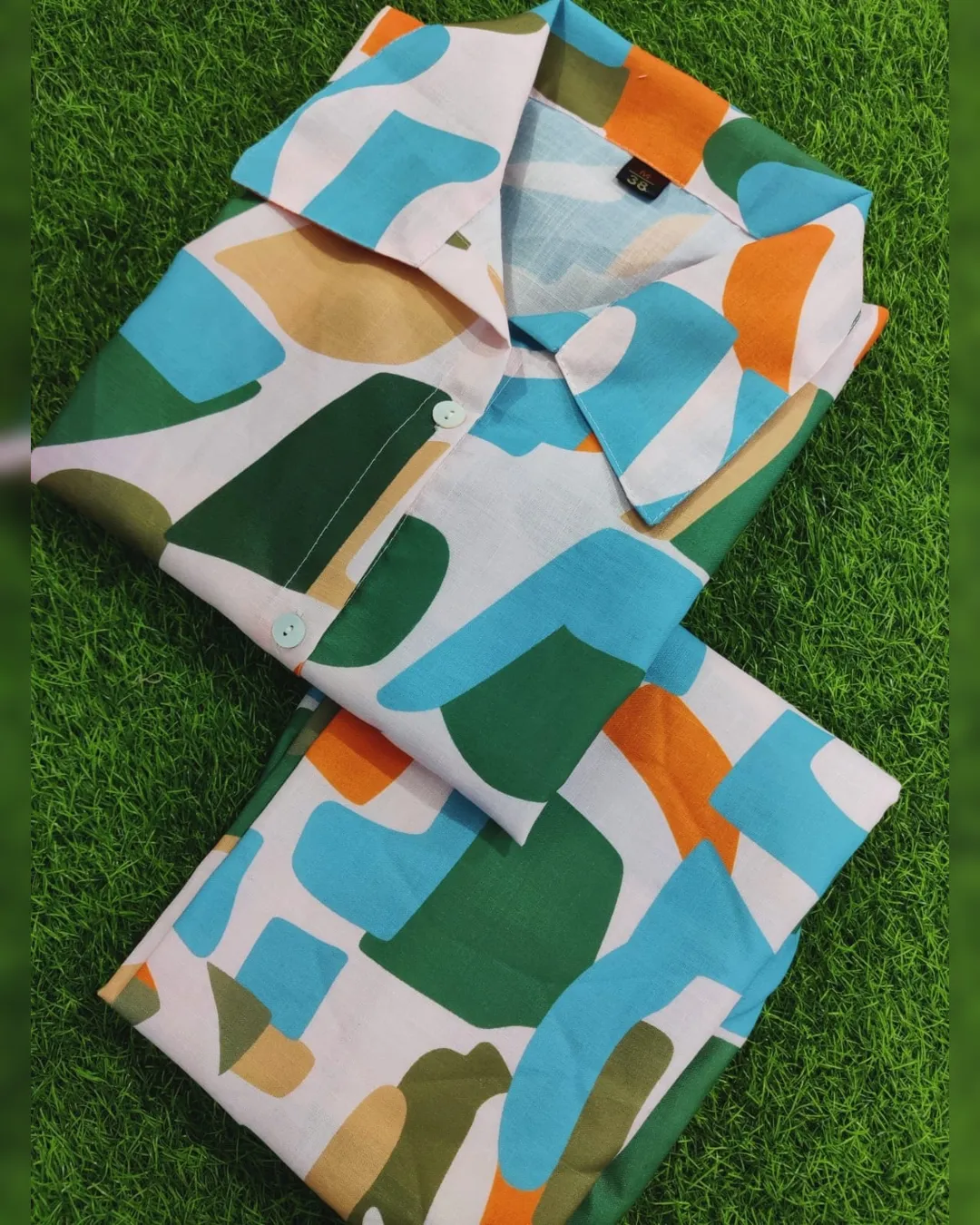 Summer Chic: Smart Premium Woven Cotton Co-ord Set - Image 3
