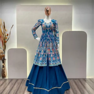 Stunning Lehenga and Top Set with Fiyona Silk Lehenga and Rayon Top
