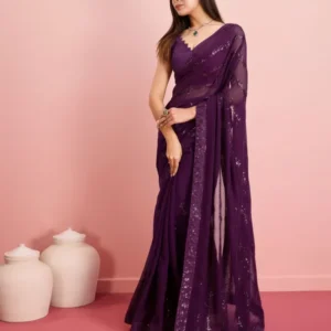 Party Wear Soft Premium Georgette Saree
