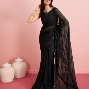 Party Wear Soft Premium Georgette Saree