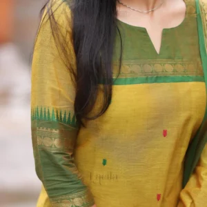 Kanchi Cotton South-Inspired Three – Piece Suit Set