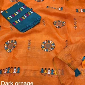 Exquisite Manipuri Kota Chex Saree with Zari Pattu Weaving Border