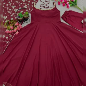 Exquisite Designer Party Wear Gown Set