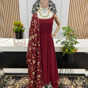 Exquisite Designer Party Wear Gown Set