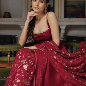 Exquisite Designer Party Wear Gown Set