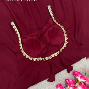 Exquisite Designer Party Wear Gown Set